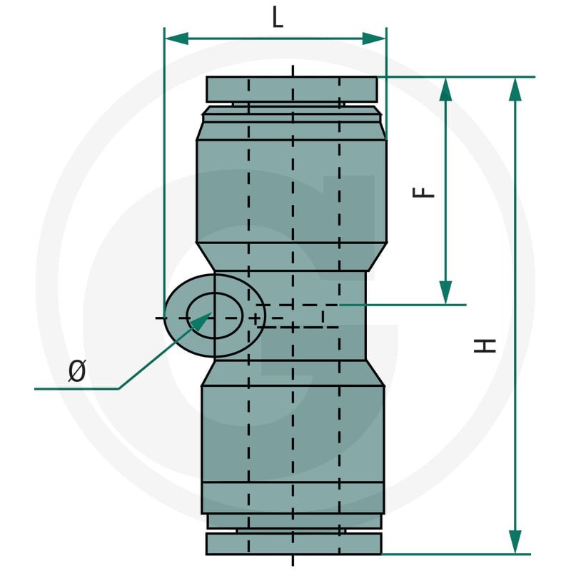 GRANIT B-GV-6-KU Przyłącze proste  60603070102 - Sklep PoltechParts
