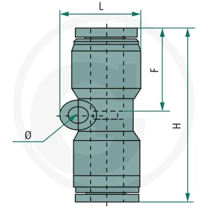 GRANIT B-GV-6-KU Przyłącze proste <br> 60603070102