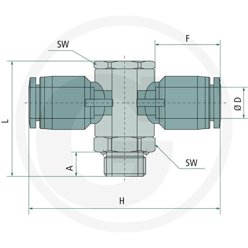 GRANIT B-TVTEd-4-1/8-KU Rozdzielacz - trójnik w 60603181620 - Sklep PoltechParts