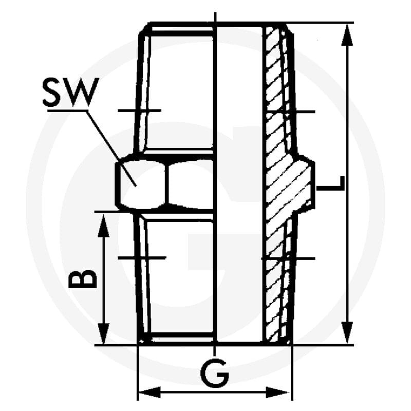 GRANIT F-Dk-1/2-MSv Złączka dwustronna 60612024009 - Sklep PoltechParts