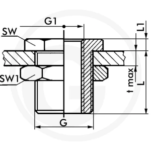 GRANIT F-MS-1/2-MSv Gniazdo 60612170604