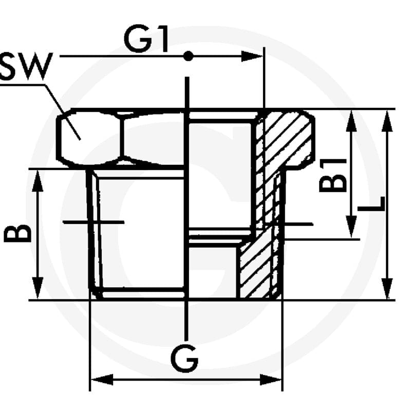 GRANIT F-Rk-1/2-3/8-MSv Złączka redukcyjna stożkowa 60612250105 - Sklep PoltechParts