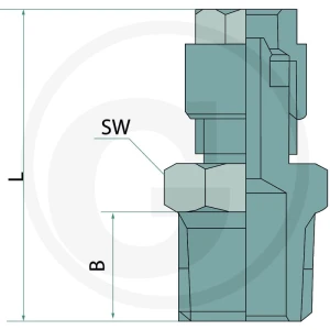 GRANIT A-GEk-8/6-1/4-MSv złącze wkręcane proste 60601014539