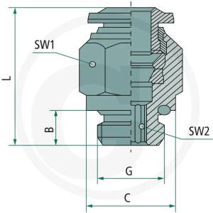 GRANIT B-GE-5-1/8-MSv Złącze proste wkręcane 60603013024