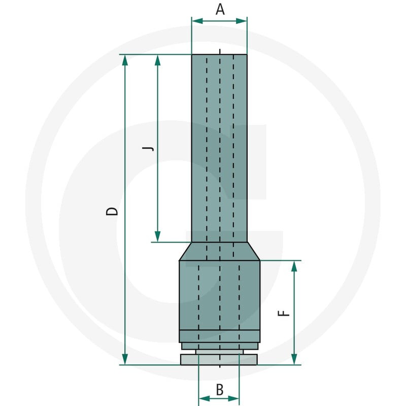 GRANIT B-GRZ-8-6-KU Wtyczka prosta redukcyjna 60603180270 - Sklep PoltechParts