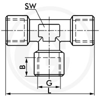 GRANIT F-TI-3/8-MSv Trójnik 60612512008 - Sklep PoltechParts
