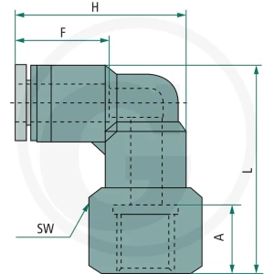 GRANIT B-WAd-8-1/4-MSv Złącze kątowe nakręcane 60603180444
