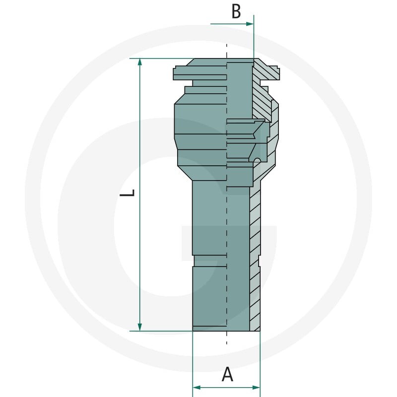 GRANIT B-GRZ-12-8-MSv Wtyczka prosta redukcyjna 60603045034 - Sklep PoltechParts