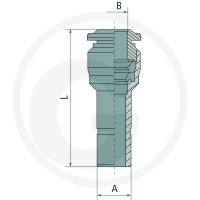 GRANIT B-GRZ-12-8-MSv Wtyczka prosta redukcyjna 60603045034 - Sklep PoltechParts