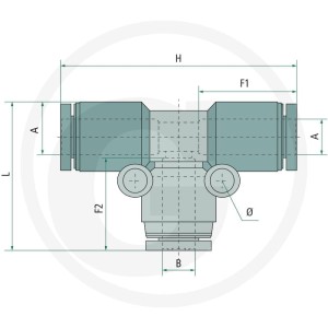 GRANIT B-TVr-6-4-KU Przyłącze - trójnik 60603180630
