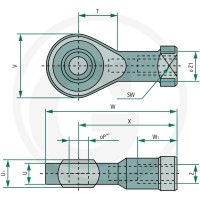 GRANIT Z-GAI-K-M8-Stz Ucho przegubu 60635242708 - Sklep PoltechParts