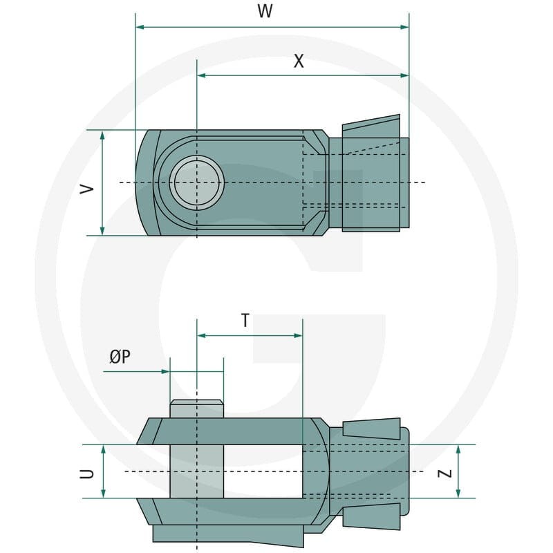GRANIT Z-GKI-E-M6-Stz Głowica widełkowa 60635245006 - Sklep PoltechParts