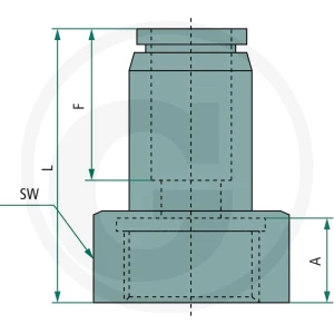 GRANIT Złącze proste B-GA-10-3/8-MSv-bl 60603181215