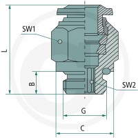 GRANIT B-GE-10-3/8-MSv Złącze proste wkręcane 60603018049 - Sklep PoltechParts