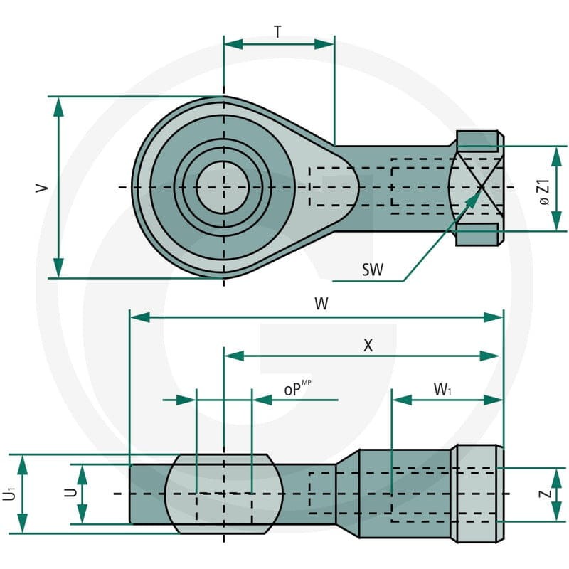GRANIT Z-GAI-K-M10x1.25-Stz Ucho przegubu 60635241760 - Sklep PoltechParts