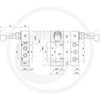 GRANIT VAZ-HHH520-1/4 5/2 Rozdzielacz z dźwignią ręczną z blokadą 606AZ522LL90 - Sklep PoltechParts
