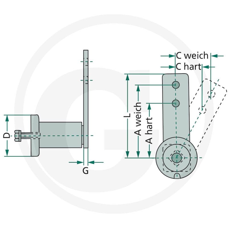 GRANIT Napinacz pasów klinowych 57557504 - Sklep PoltechParts