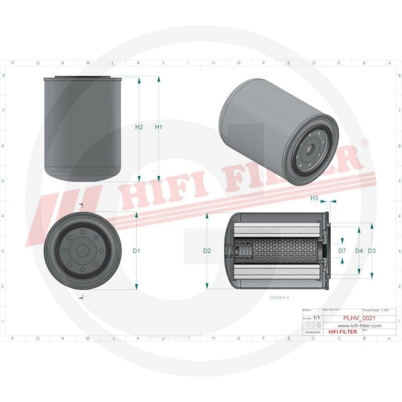 HIFI Filtr oleju hydraulicznego 56799011 - Sklep PoltechParts