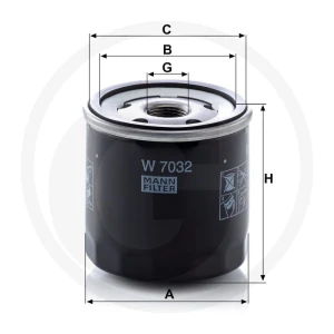 MANN FILTER Filtr oleju do smarowania 565W7032