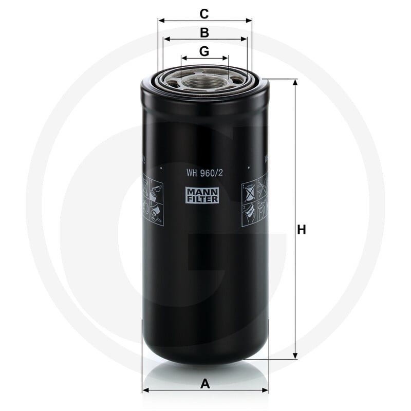 MANN FILTER Filtr oleju hydraulicznego 565WH960.2 - Sklep PoltechParts