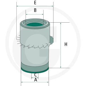 MANN FILTER Filtr powietrza 565C18436