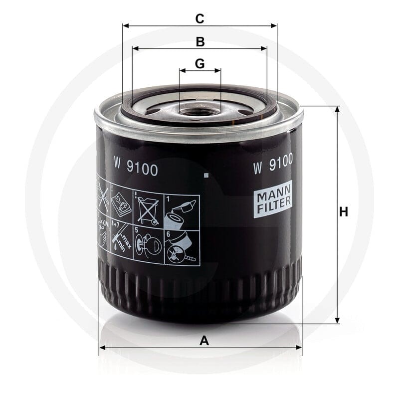 MANN FILTER Filtr oleju typu Spin-on 565W9100 - Sklep PoltechParts