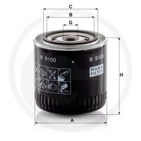 MANN FILTER Filtr oleju typu Spin-on 565W9100 - Sklep PoltechParts