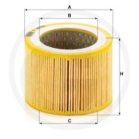 MANN FILTER Element filtra powietrza 565C8005 - Sklep PoltechParts