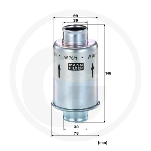 MANN FILTER Filtr oleju silnikowego 565W76.1