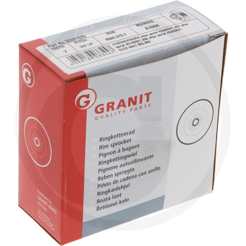 GRANIT Endurance Cut Koło łańcuchowe pierścieniowe 55281025 - Sklep PoltechParts