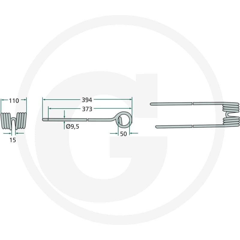 GRANIT Palec przetrząsaczo-zgrabiarki karuz. 52558740700 - Sklep PoltechParts