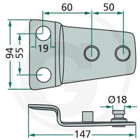 GRANIT Trzymak noża 5259492681 - Sklep PoltechParts