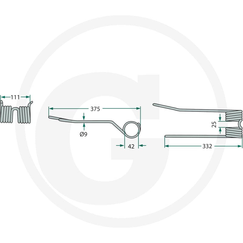 GRANIT Palec przetrząsaczo-zgrabiarki karuz. 525PZ-224 - Sklep PoltechParts