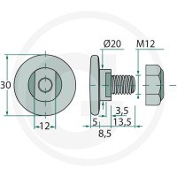 GRANIT Śruba nożyka 52504047103K - Sklep PoltechParts