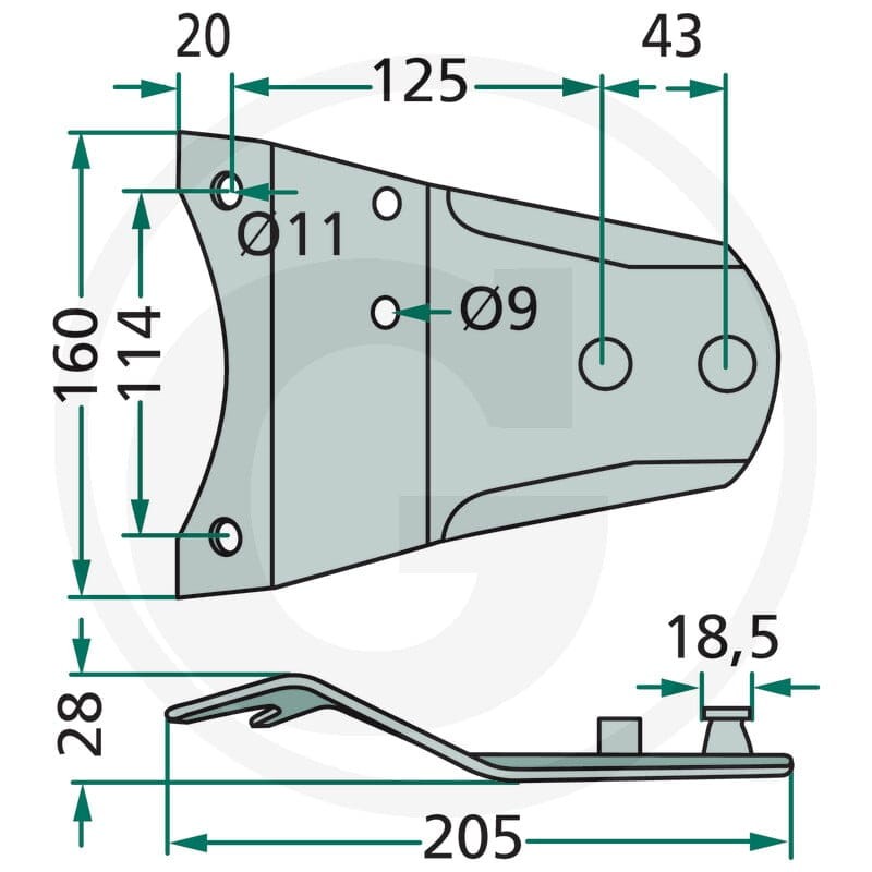 GRANIT Trzymak noża 525140307 - Sklep PoltechParts