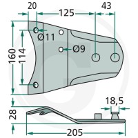 GRANIT Trzymak noża 525140307 - Sklep PoltechParts