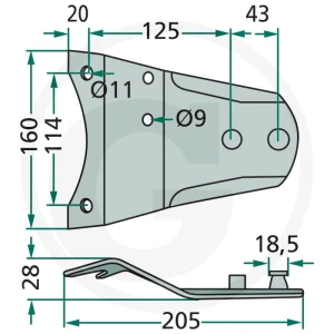 GRANIT Trzymak noża 525140307