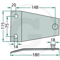 GRANIT Trzymak noża 52525152556004 - Sklep PoltechParts