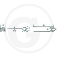 GRANIT Palec przetrząsaczo-zgrabiarki karuz. 525436145 - Sklep PoltechParts