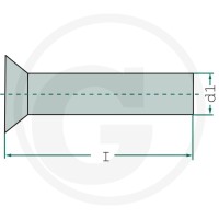 GRANIT Nit z łbem wpuszczanym RS 5255.0X16S - Sklep PoltechParts