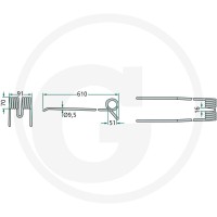 GRANIT Palec zgrabiarki pokosowej 52557518500 - Sklep PoltechParts
