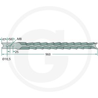 GRANIT Nóż tnący 52724402502 - Sklep PoltechParts