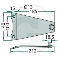 GRANIT Trzymak noża 5251133300 - Sklep PoltechParts