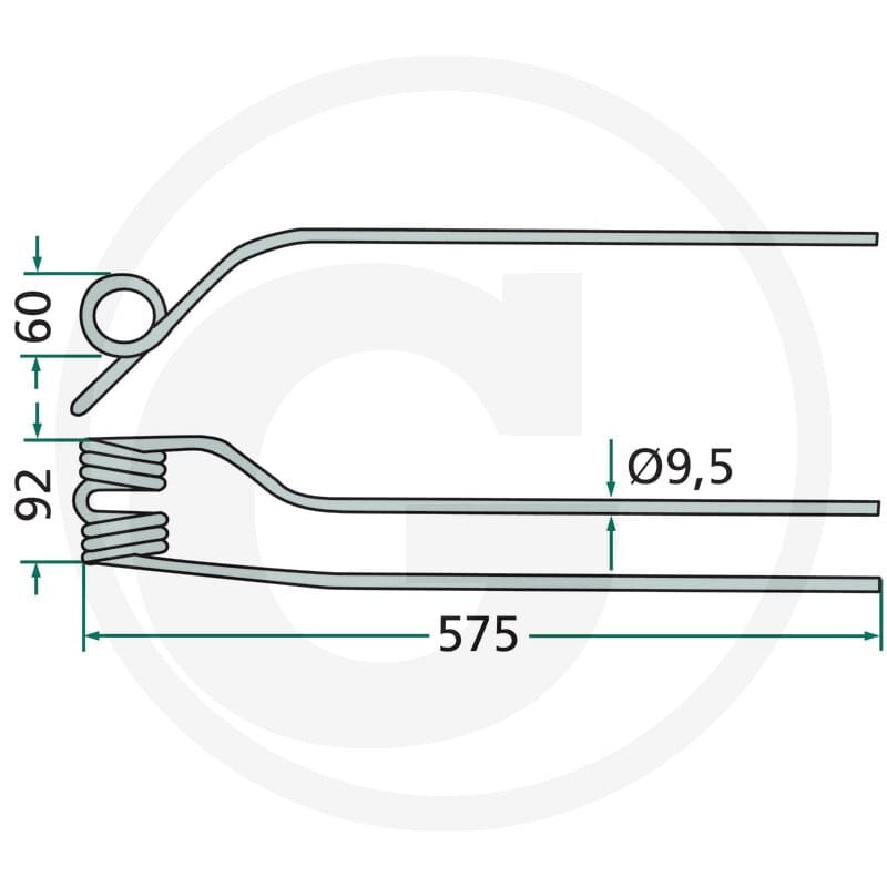 GRANIT Palce zgrabiarki pokosowej 525155432.0 - Sklep PoltechParts