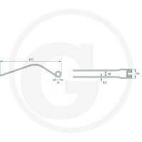 GRANIT Palec zgrabiarki pokosowej 525162058 - Sklep PoltechParts