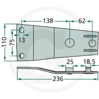 GRANIT Trzymak noża 525434124 - Sklep PoltechParts