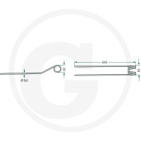GRANIT Palec zgrabiarki pokosowej 525525074 - Sklep PoltechParts