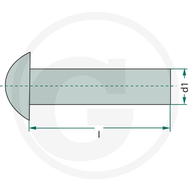 GRANIT Nit z łbem kulistym 5256.0X50R - Sklep PoltechParts