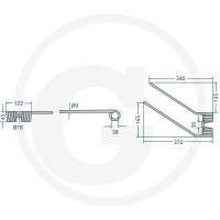 GRANIT Palec przetrząsaczo-zgrabiarki karuzelow 5259263500 - Sklep PoltechParts
