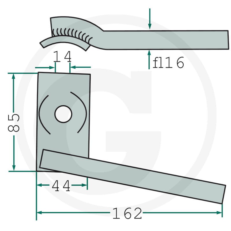 GRANIT Trzymak zęba 525TH-0108V - Sklep PoltechParts